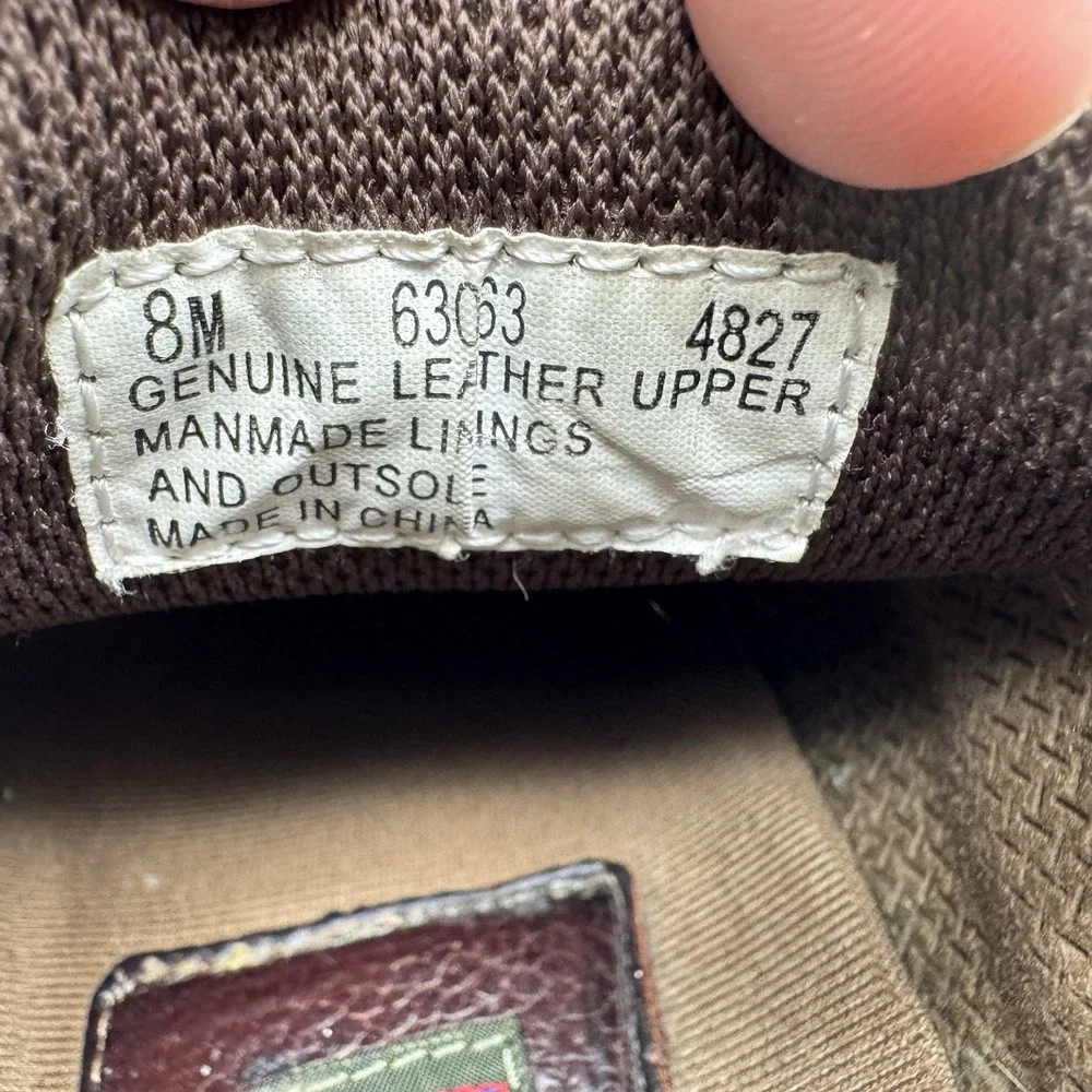 Timberland Men’s 8M Brown Authentic Handsewn 3 Eye Lug Sole Boat Shoes 63063